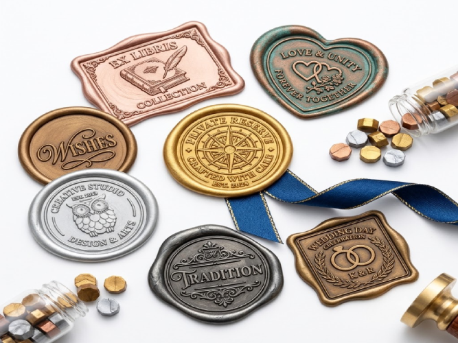 Individuelle Wachssiegelstempel: Marken-Unboxing durch traditionelle Handwerkskunst aufwerten